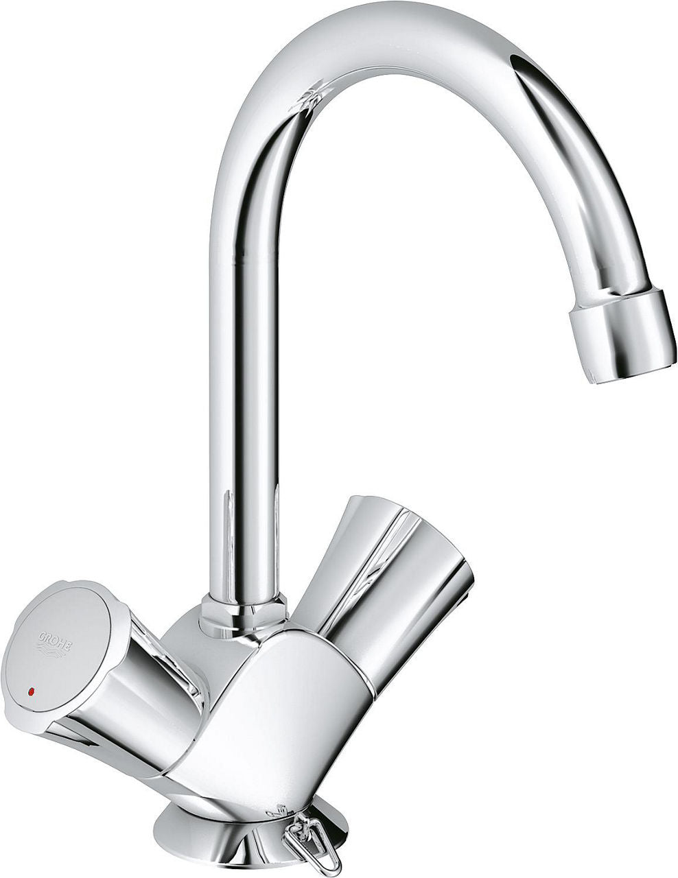 Mélangeur de lavabo Grohe Costa saillie 137mm chromé