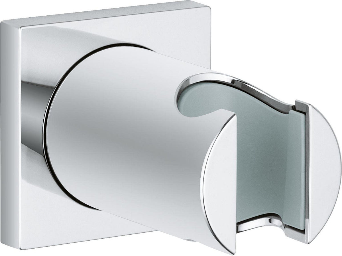 Support de douche mural Grohe Rainshower avec rosace carrée chrome