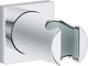 Support de douche mural Grohe Rainshower avec rosace carrée chrome