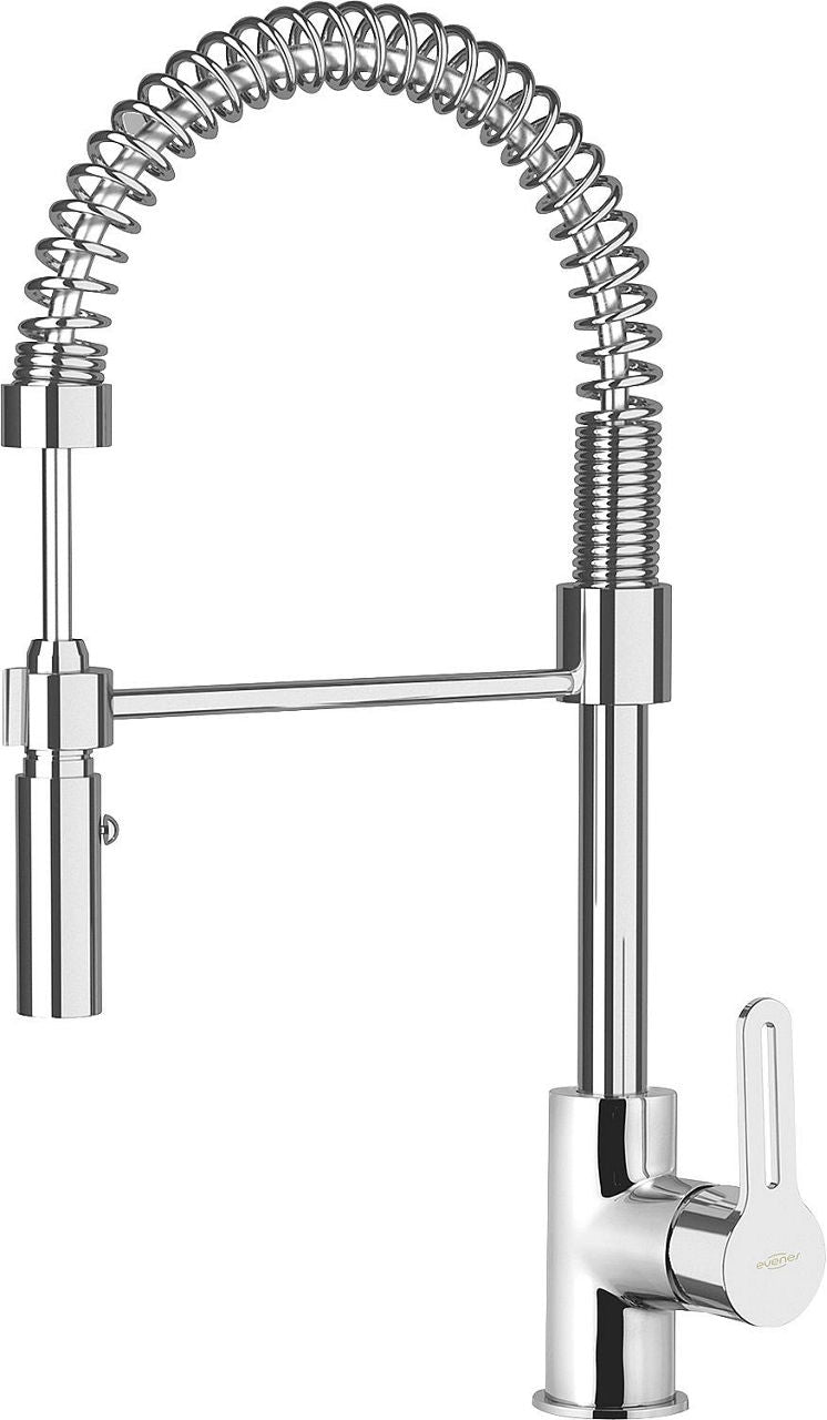 Mitigeur d'évier Enzan douchette extractible saillie 215 mm chromé