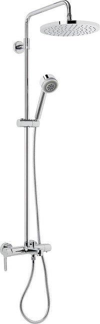 Duschsäule Enzan mit Wannenmischbatterie, Handbrause und Brausekopf Ø 250 mm, Chrom