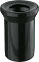 Raccord de WC noir, avec joint Ø 110/110 mm, droit