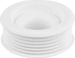 Raccord de tube de chasse universel en caoutchouc pour raccord WC Euro Ø 55mm sans rosace, clair