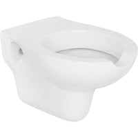 WC suspendu à fond creux Elida en céramique, blanc, avec ouverture, L x H x P :375x370x560mm