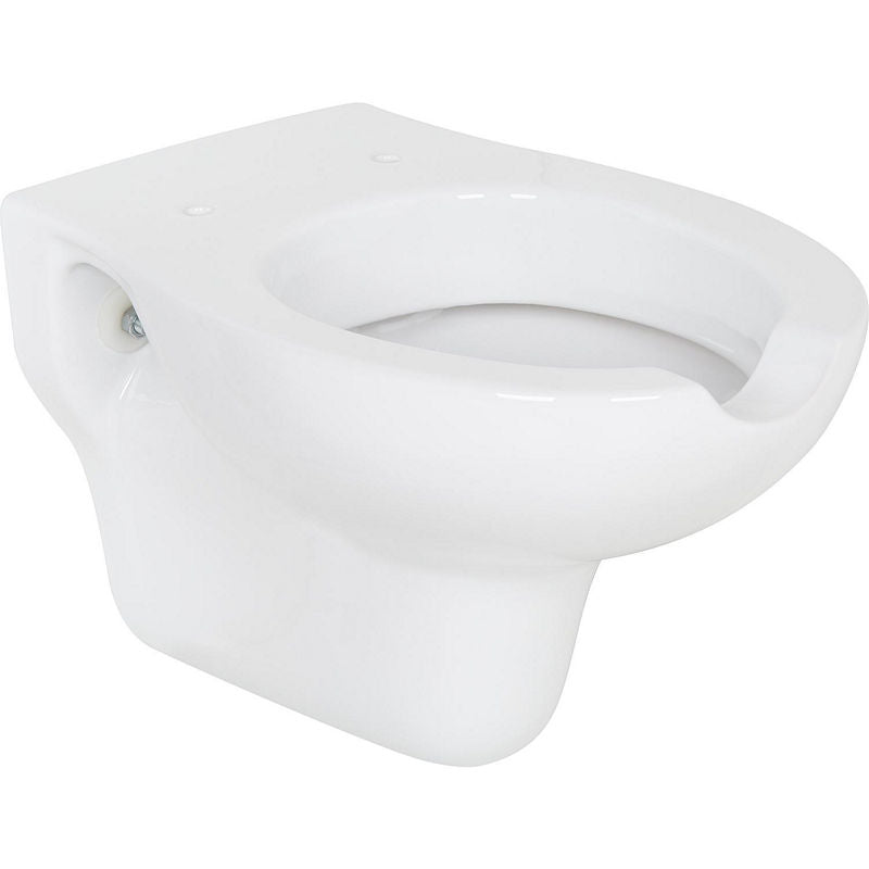 WC suspendu à fond creux Elida en céramique, blanc, avec ouverture, L x H x P :375x370x560mm