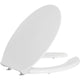 Abattant WC Elida en thermoplastique blanc, avec ouverture, sans fermeture douce, L x H x P :380x30x450mm