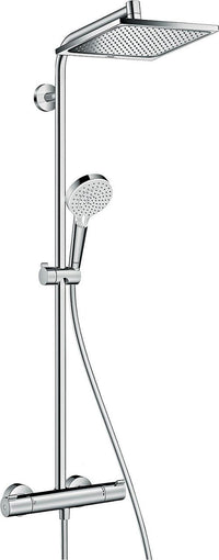 Hansgrohe Crometta E240 EcoSmart Brausesäule mit Thermostat, chrom, 240x240mm