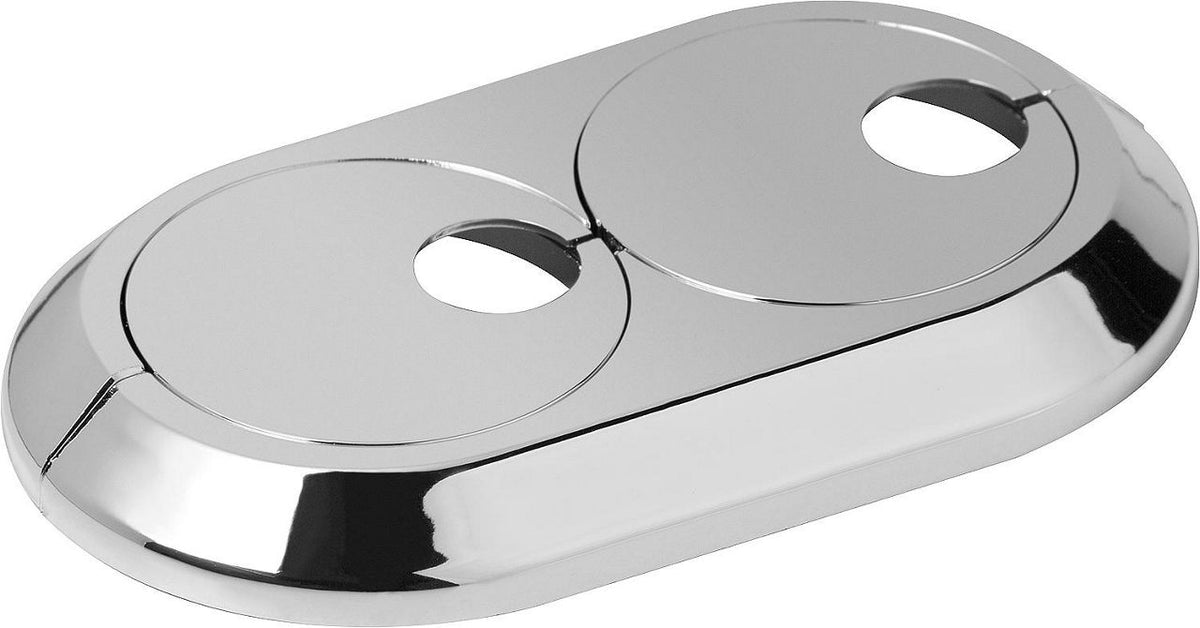 Rosace double excentrique de radiateur pour entraxe variable