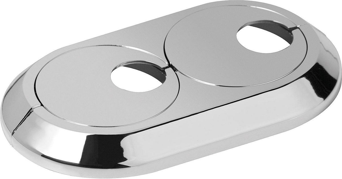 Rosace double excentrique de radiateur pour entraxe variable