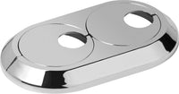 Rosace double excentrique de radiateur pour entraxe variable