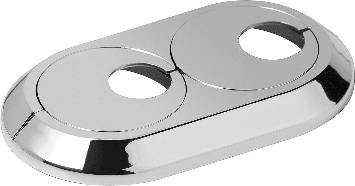 Rosace double excentrique de radiateur pour entraxe variable