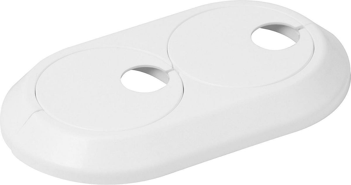 Rosace double excentrique de radiateur pour entraxe variable