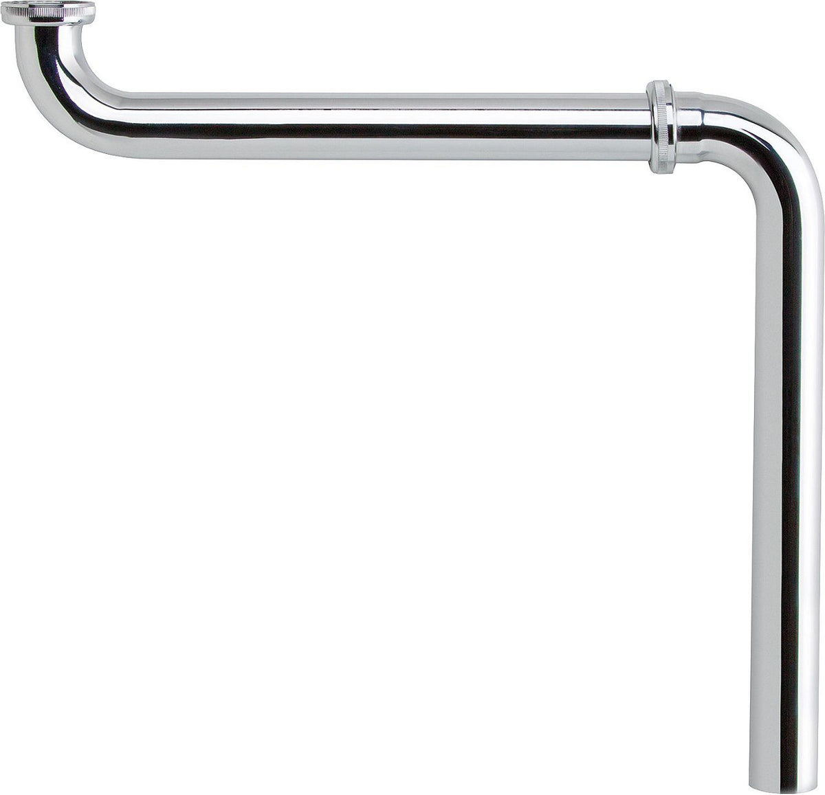 Coude gain de place laiton chromé, 32 × 300 mm