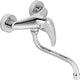Mitigeur d'évier mural Rumba II avec bec pivotant saillie 269 mm chromé
