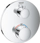 Thermostatique douche encastré Grohe Grohtherm 2 sorties chromé Ø 158 mm