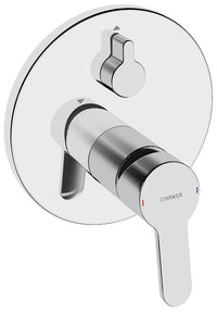 Mitigeur bain/douche encastré Hansa Hansaprimo rosace Ø 170 mm chromé