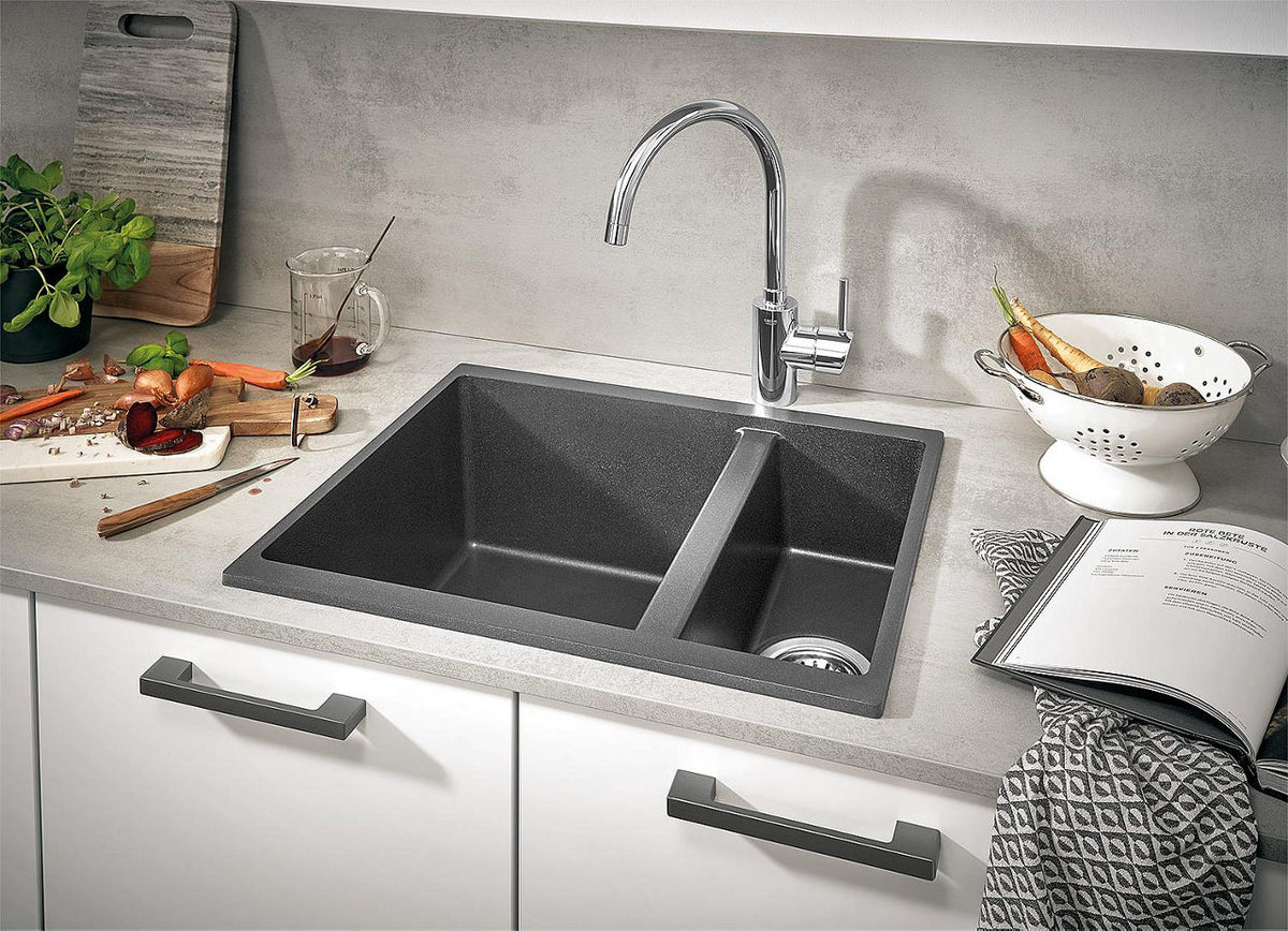 Mitigeur d'évier Grohe Concetto bec pivotant saillie 224 mm chrome