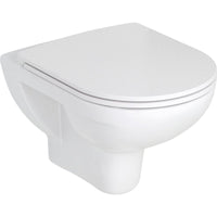 Pack combiné Laufen PRO WC suspendu à fond creux sans bride de rinçage + Abattant WC softclose, démontable