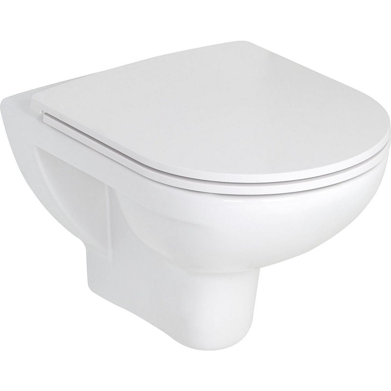 Pack combiné Laufen PRO WC suspendu à fond creux sans bride de rinçage + Abattant WC softclose, démontable