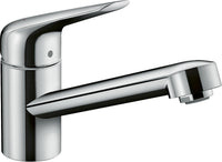 Mitigeur d'évier Hansgrohe 100 M4221-H100 avec cartouche C3, bec pivotant saillie 189 mm chromé