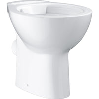WC au sol à fond creux Grohe Bau sans bride de rinçage L x H x P : 356x400x515 mm céramique blanc