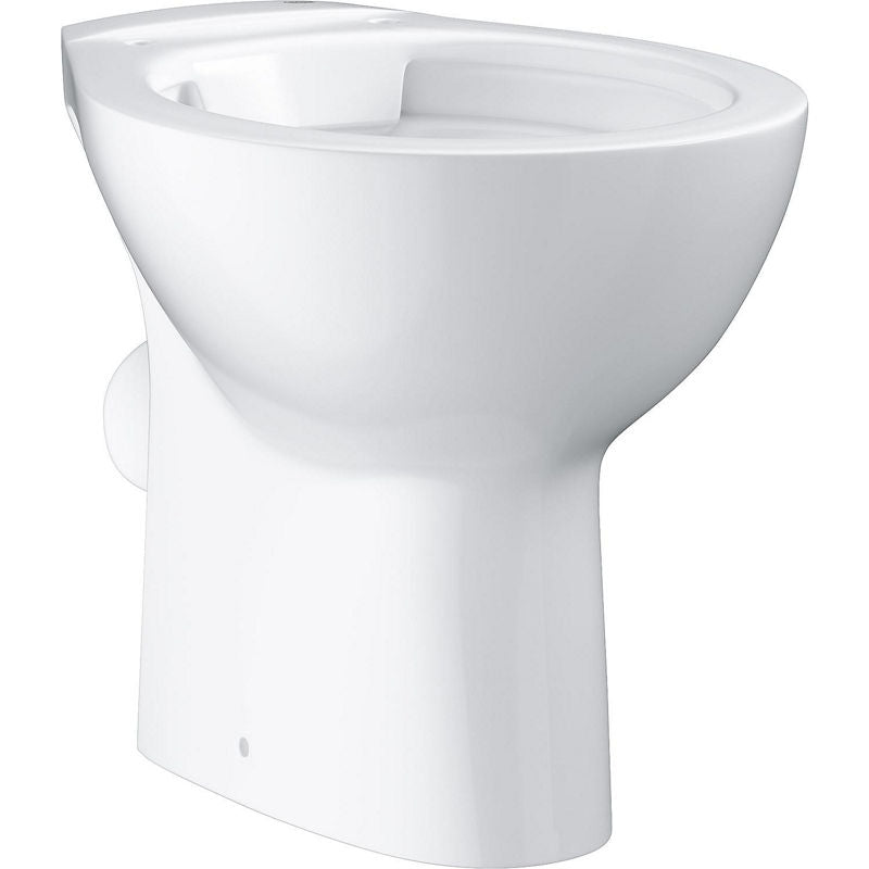 WC au sol à fond creux Grohe Bau sans bride de rinçage L x H x P : 356x400x515 mm céramique blanc