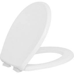 Abattant WC Nemo, blanc, en duroplaste, fermeture douce L x H x P :383x49x460mm
