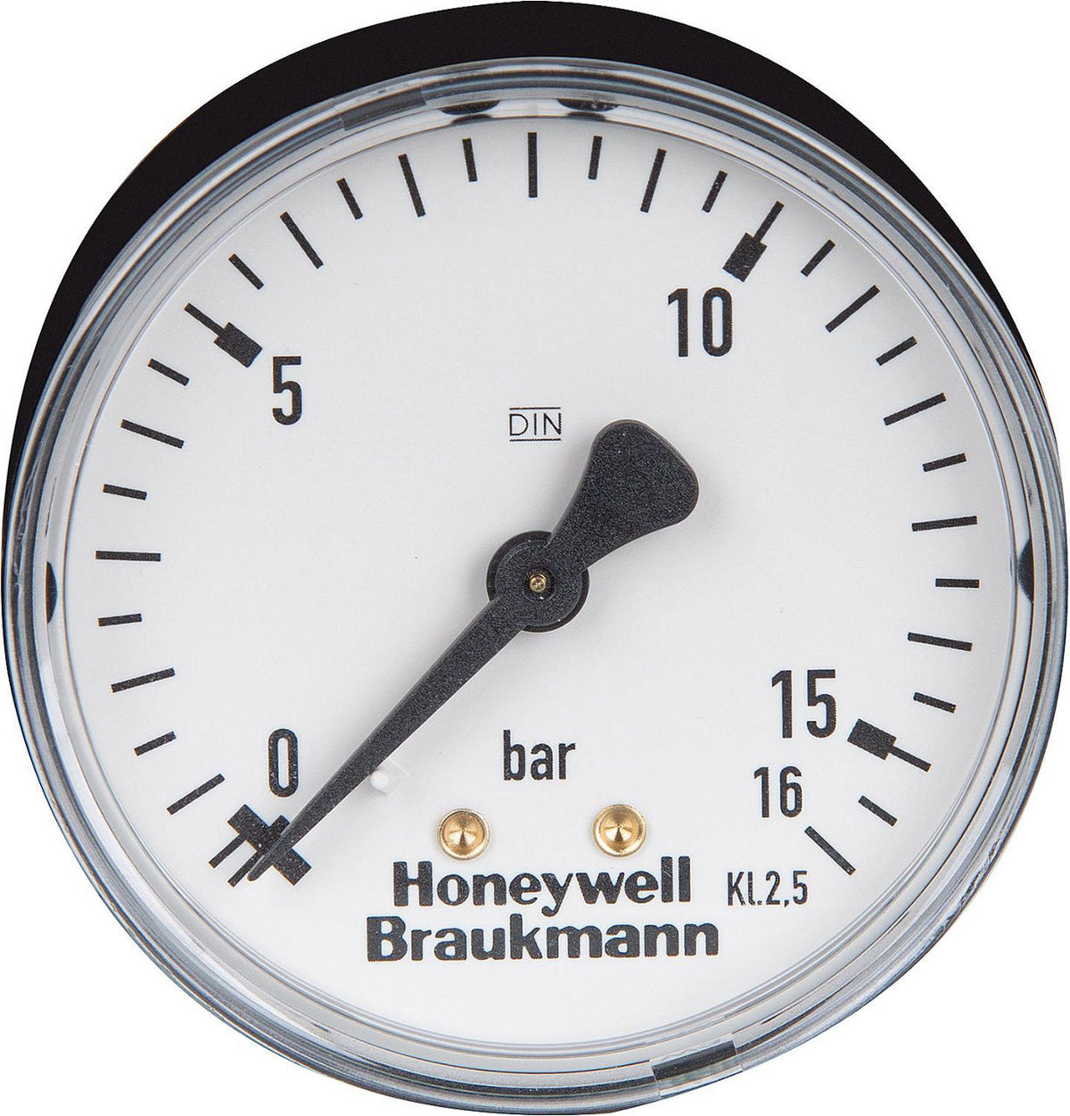 Manomètre 0-16 bar DN8 (1/4"), vertical, Ø 63 mm, pour station d'eau domestique
