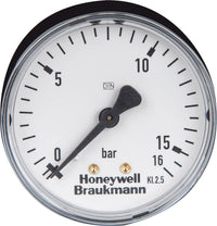 Manomètre 0-16 bar DN8 (1/4"), vertical, Ø 63 mm, pour station d'eau domestique