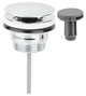 Bonde de lavabo 2 en 1 Acier inoxydable