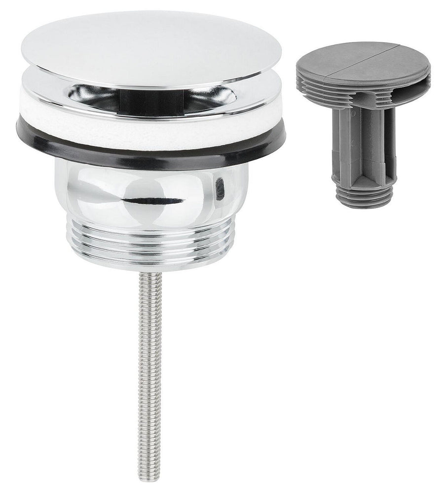Bonde de lavabo 2 en 1 Acier inoxydable