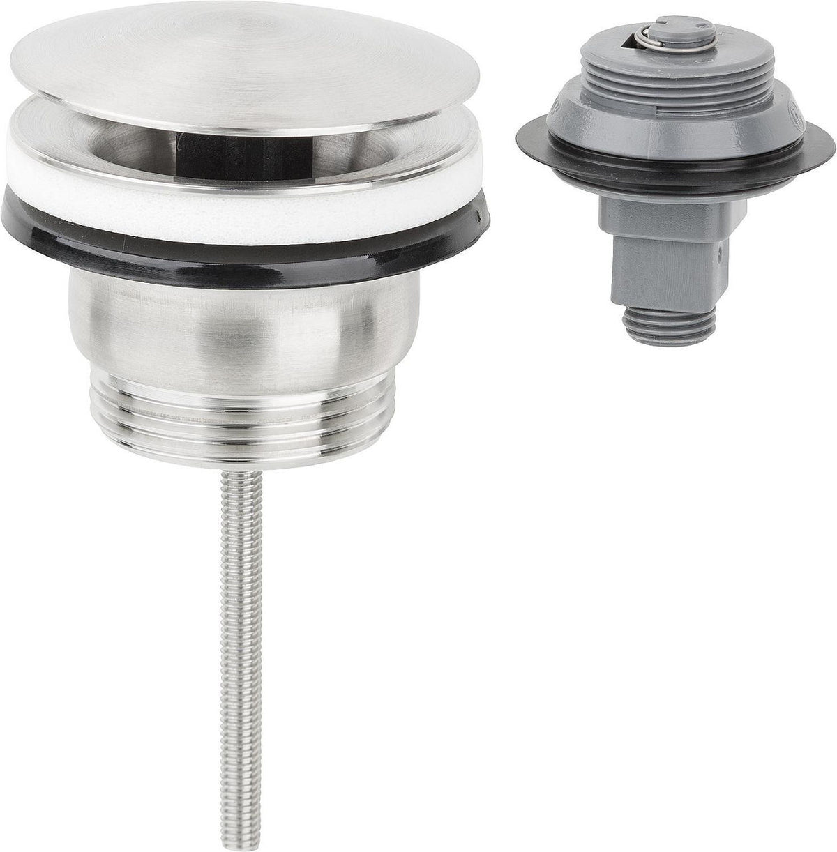 2-in-1 Stainless Steel Sink Plug
