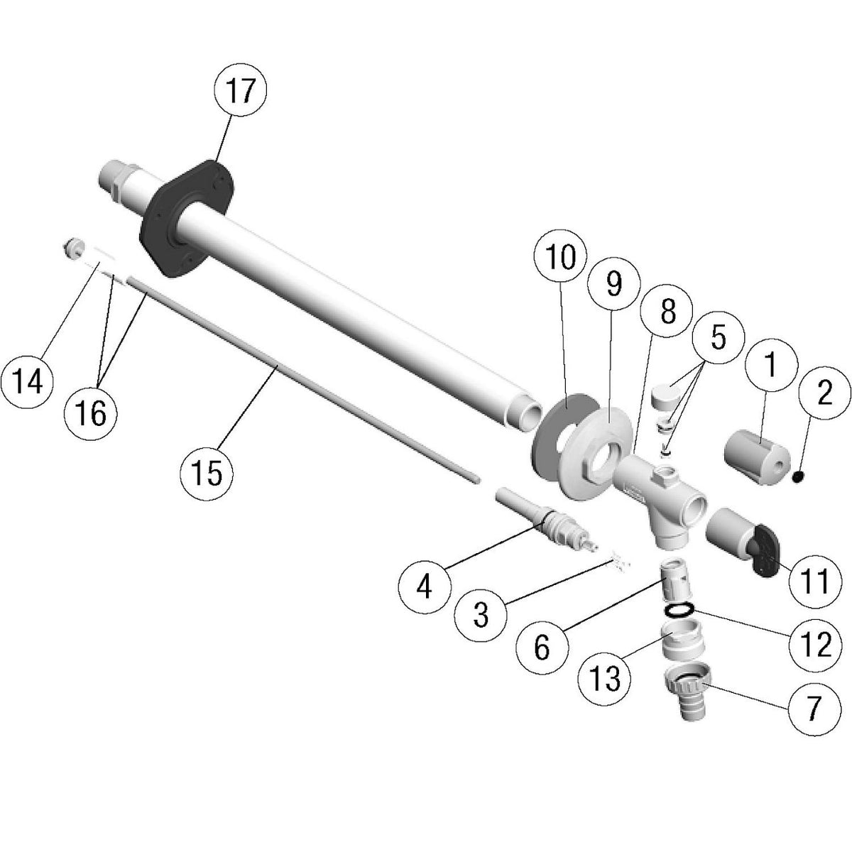 Partie haute intérieure pos. 4 Kemper Frosti robinet mural antigel