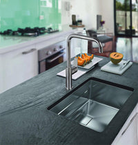 Mitigeur d'évier Gastona bec orientable saillie 235 mm chromé