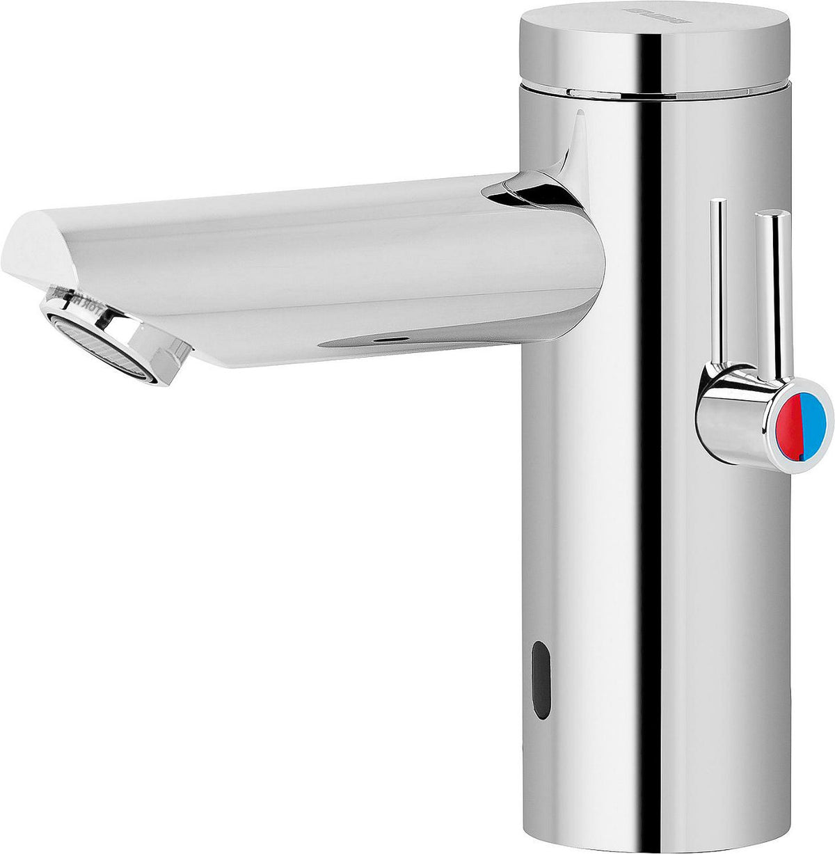Robinetterie électronique de lavabo Benkiser Metrix II saillie 100mm chromé