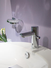 Robinetterie électronique de lavabo Benkiser Metrix II saillie 100mm chromé