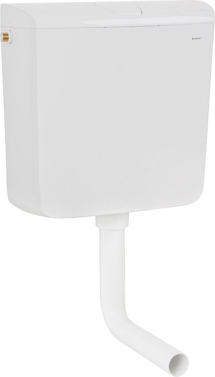 Réservoir de chasse en saillie Geberit AP110, bouton Start/Stop blanc