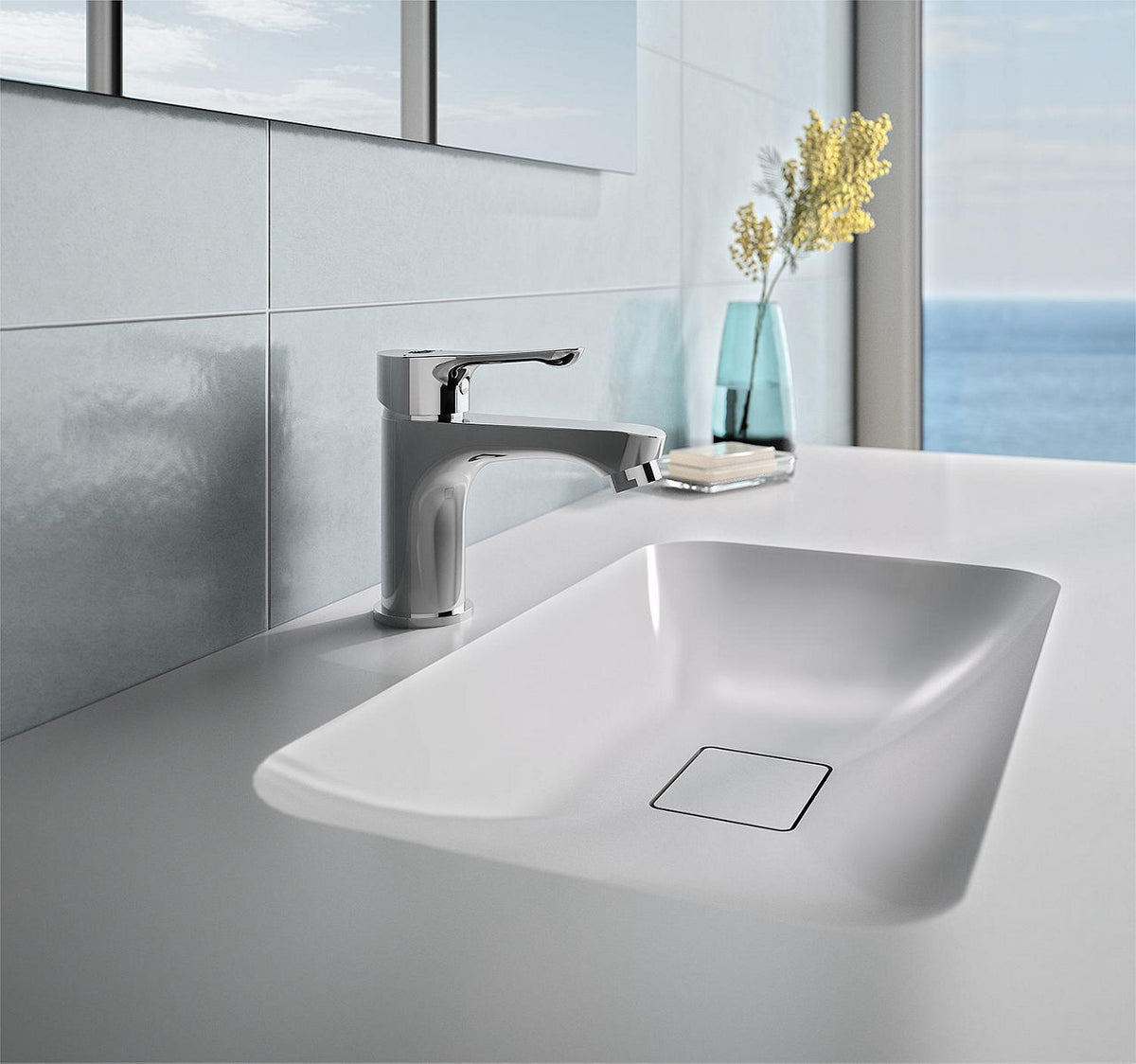 Mitigeur de lavabo Ideal Standard Alpha saillie 115 mm chromé