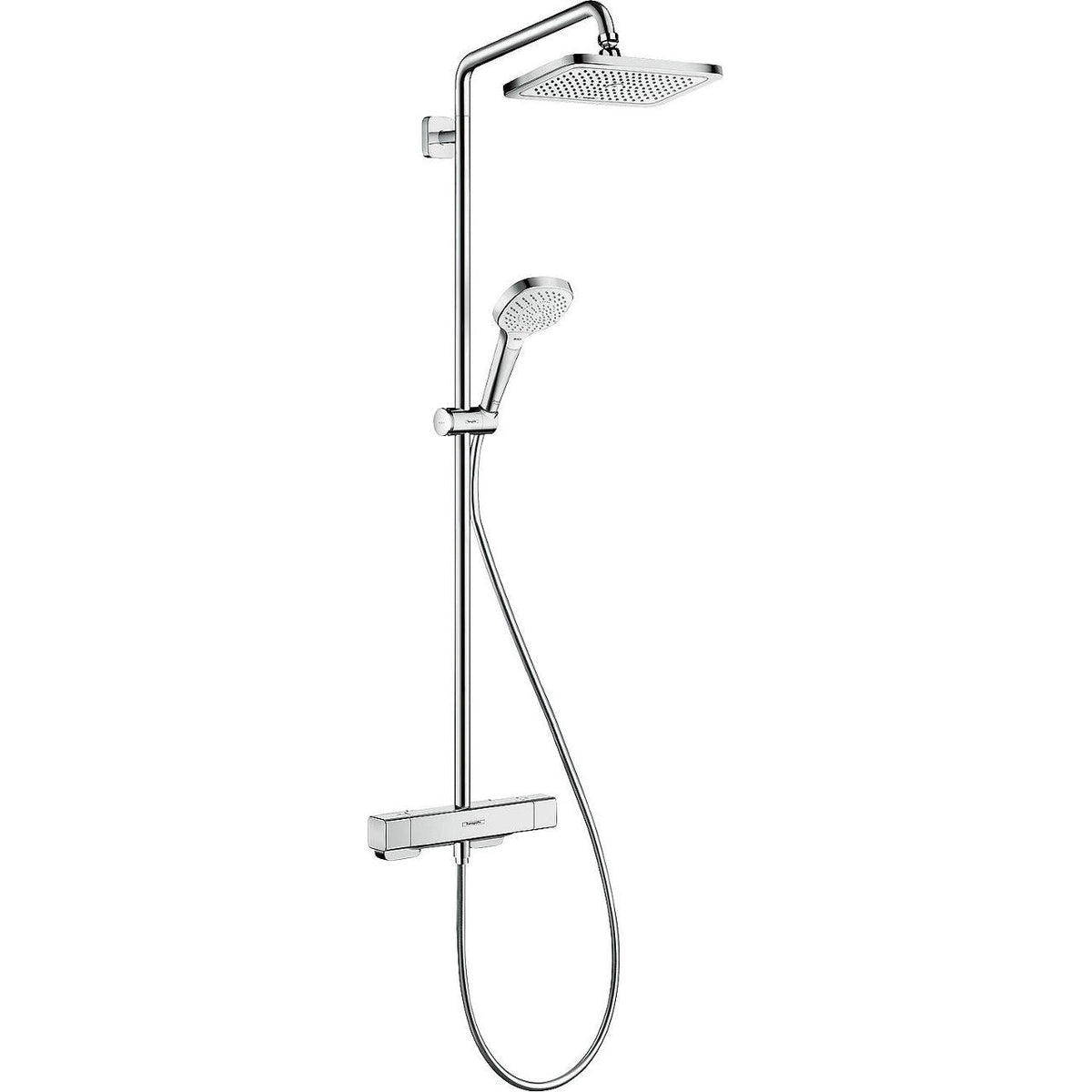 Colonne de douche Hansgrohe Croma E 280 thermostatique avec pomme de tete 280x170 mm chrome