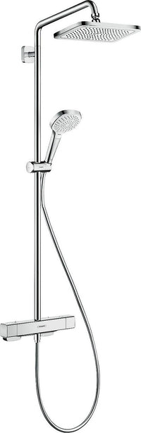 Hansgrohe Croma E 280 Thermostatic Shower Column with 280x170 mm Overhead Shower Chrome