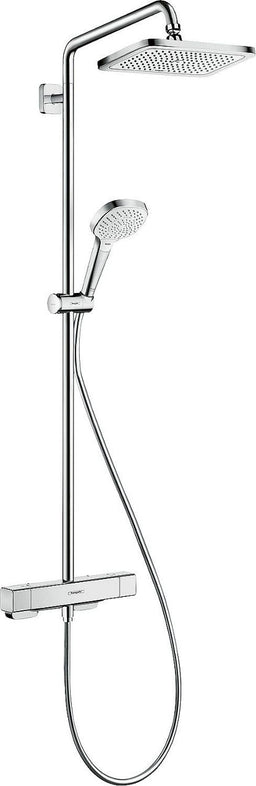 Hansgrohe Croma E 280 Thermostatic Shower Column with 280x170 mm Overhead Shower Chrome