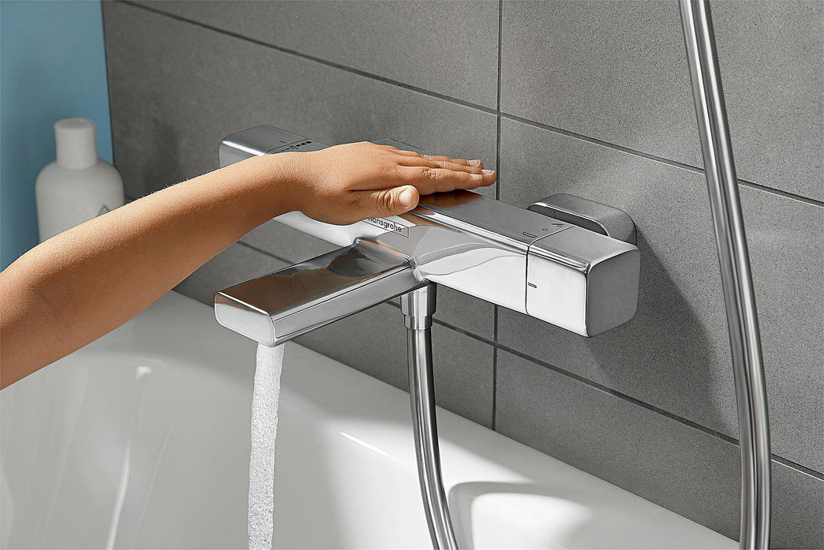 Thermostatique bain-douche apparent Hansgrohe Ecostat E saillie 183 mm chromé