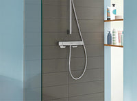 Thermostatique douche apparent Hansgrohe Ecostat E chromé
