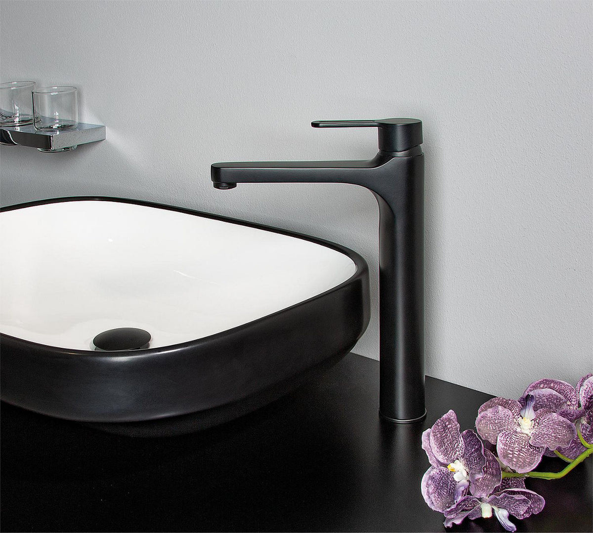 Mitigeur de lavabo Evenes Enzan saillie 182mm chromé