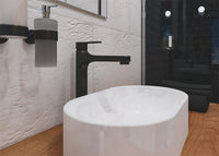 Mitigeur de lavabo Evenes Enzan Nero saillie 182mm noir mat