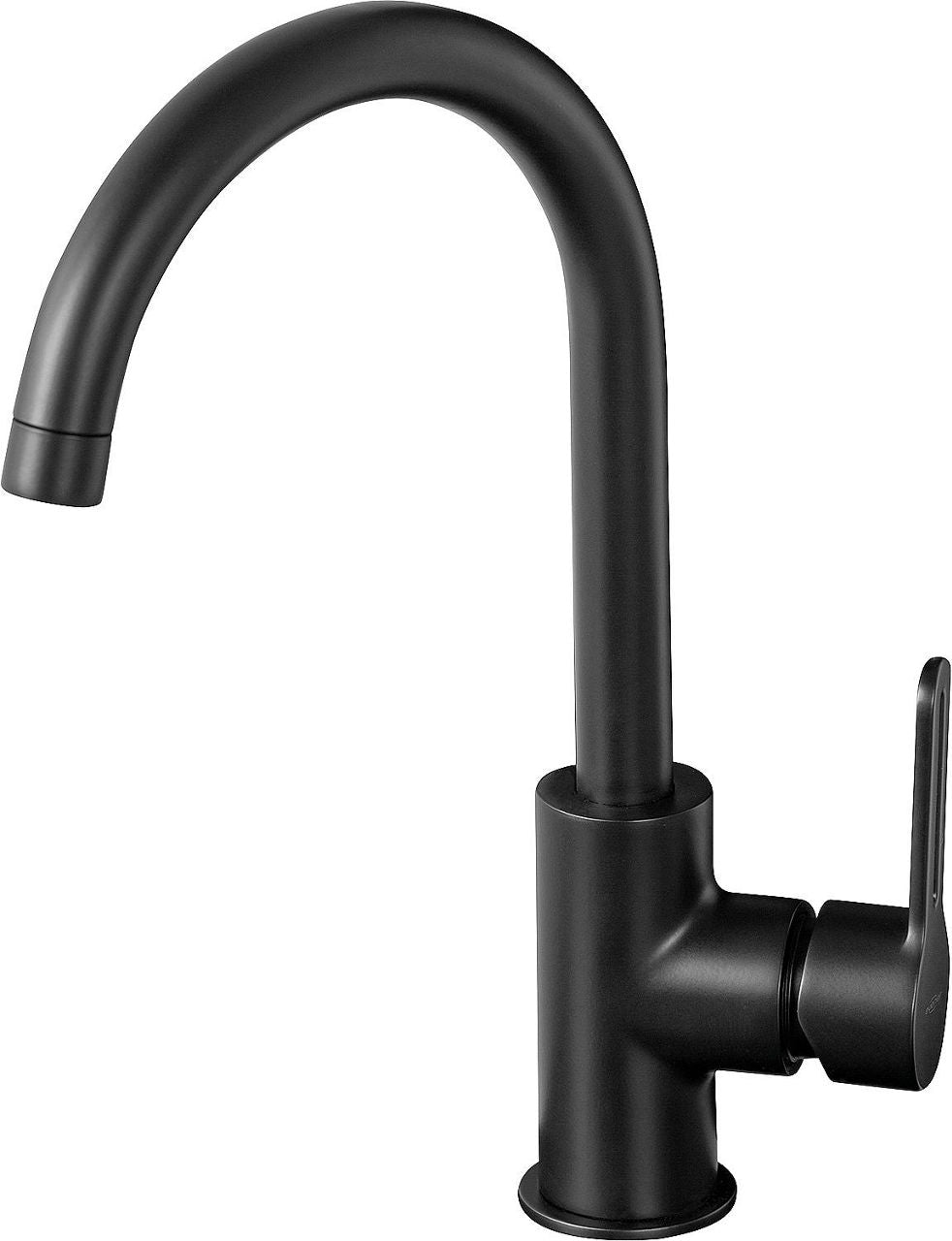 Mitigeur d'évier Enzan Nero bec pivotant saillie 175 mm noir mat