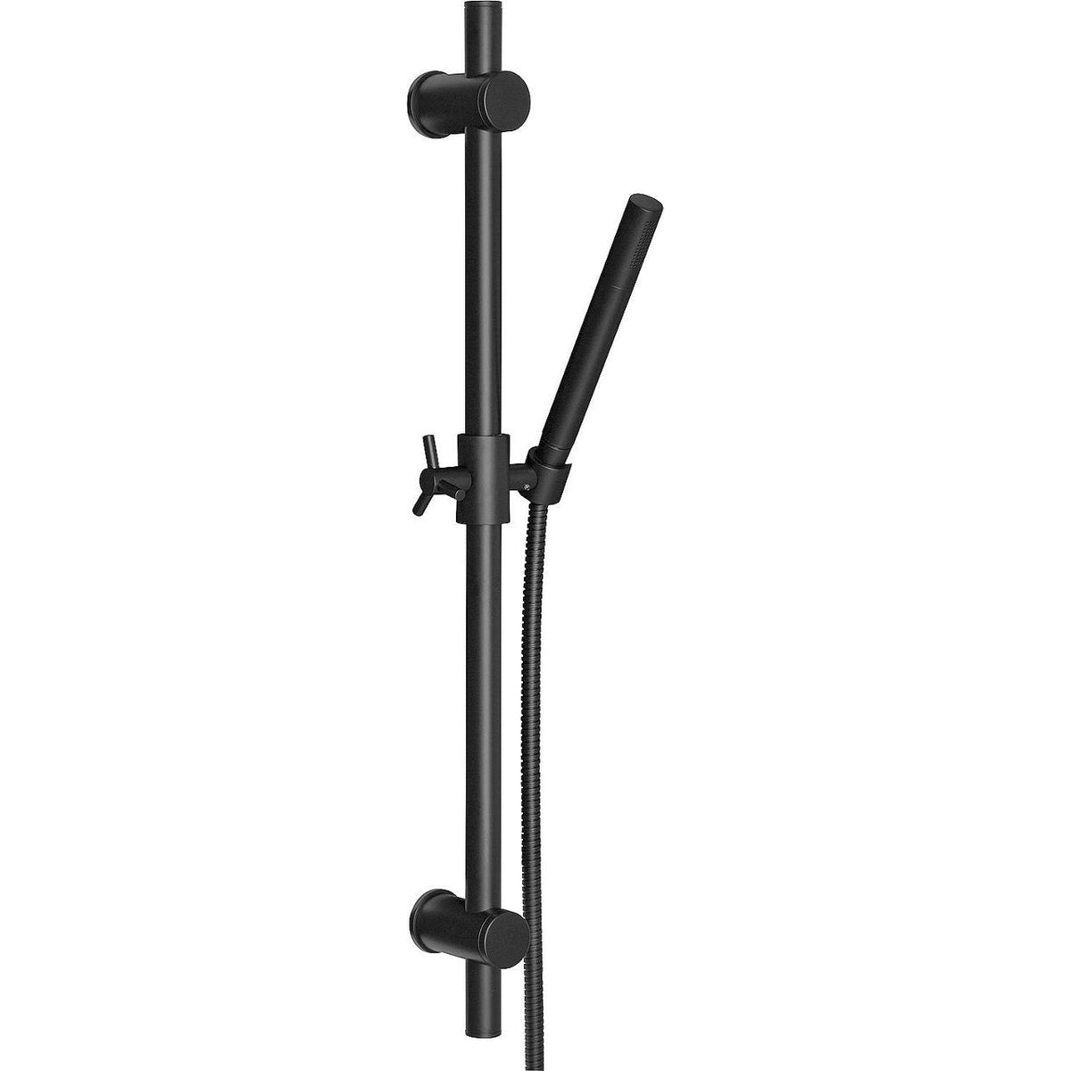 Kit de douche Enzan Nero 700 mm, douchette 1 jet noir mat