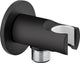 Coude mural avec support douchette Enzan Nero D15 (1/2") noir mat