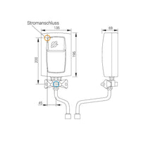 Kleindurchlauferhitzer EPS2 Twister, Untertischgerät, drucklos, Armatur inklusive
