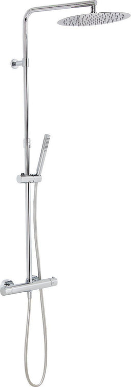 Colonne de douche thermostatique Enzan avec pomme Ø 300 mm et douchette chrome
